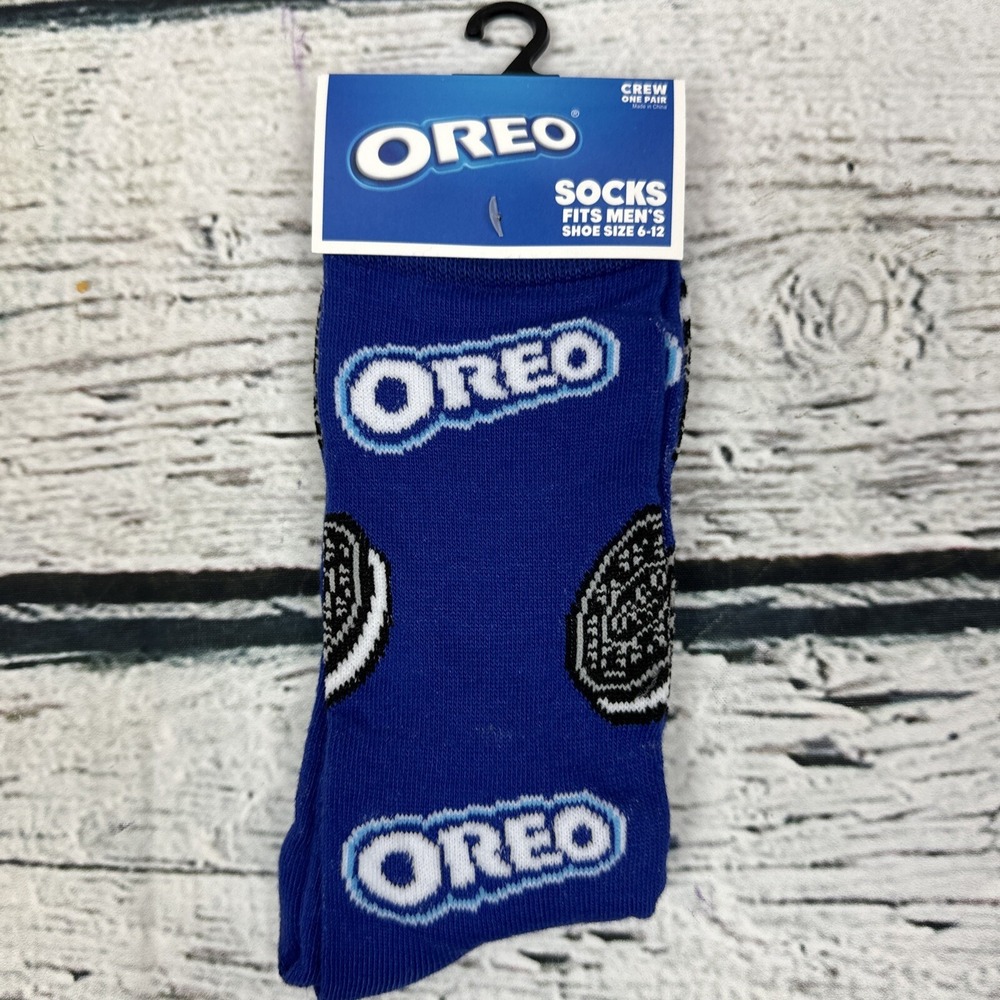 Oreo 🆕 Print Odd Sox Novelty Crew Socks‎ [Men's Size 6-12] NWT Novelty Gift